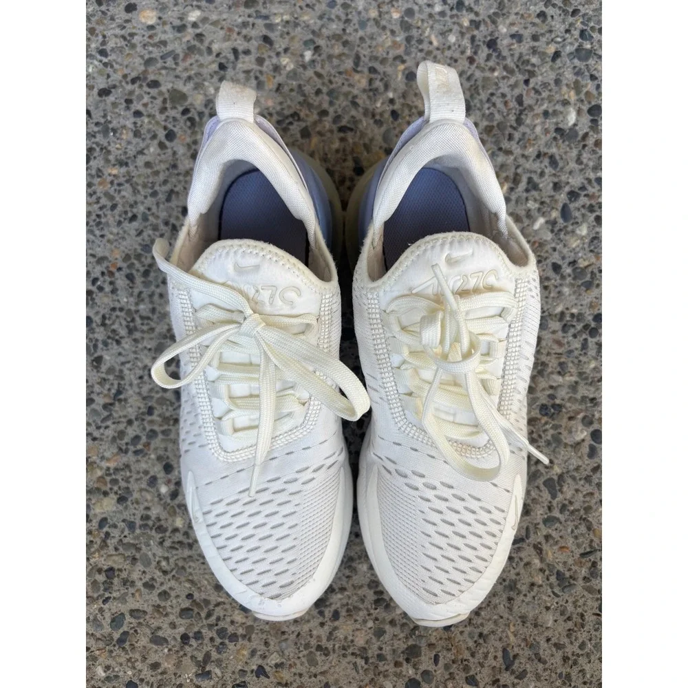 Nike Air Max 270 Sail Lavender White FB2934-100 Women's Size 8 Running Sneakers